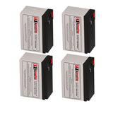 Batteries For Powerware Pw9130l1500r-xl2u UPS, 4 X 12v, 9ah - 108wh UPS Batteries CB Range