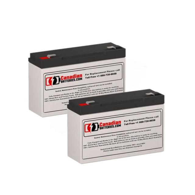 Batteries For Tripp Lite Smart750 UPS, 2 X 6v, 12ah - 72wh UPS Batteries CB Range