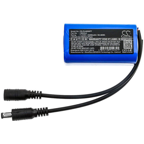 Cameron Sino CS-FLH650FT Replacement Battery Pack for Flashlights, Headlamps & Bike Lights – 5200mAh Flashlight Cameron Sino Technology Limited