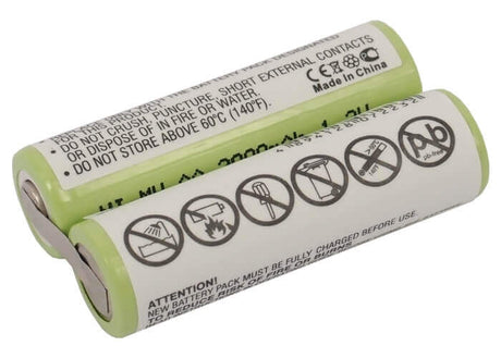 2.4V, Ni-MH, 2000mAh, Shaver battery fits Grundig, Panasonic, 3m, Norelco, Remington, Philips, 138 10609, Centrimed, Sarnes 9602 Surgical Clipper, 4.8Wh Shaver Cameron Sino Technology Limited