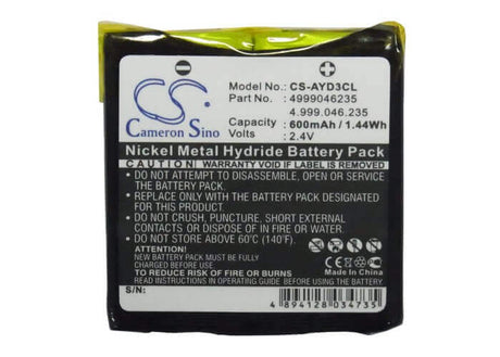 2.4V, Ni-MH, 600mAh, Cordless Phone battery fits Detewe, Openphone, Aastra, Funkwerk, Elmeg, Avaya, Nortel, 4.999.046.235, Openphone 28, 1.44Wh Cordless Phone Cameron Sino Technology Limited (Cordless Phone)