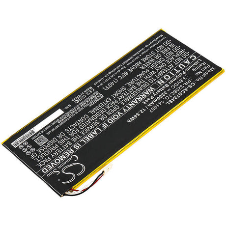3.8V, Li-Polymer, 3300mAh, Tablet battery fits Acer, 141007, A1-734, Iconia Talk S, 12.54Wh Tablet Cameron Sino Technology Limited