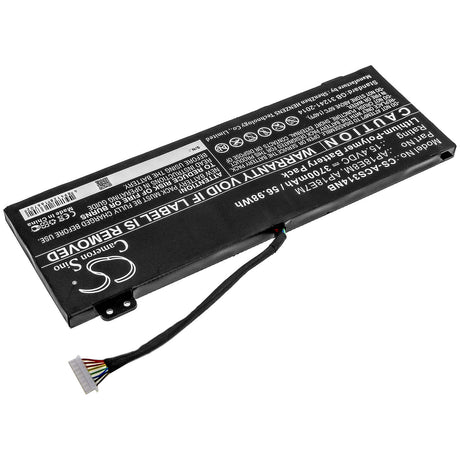 Battery For Acer, Aspire 7 715-74g-52mv, Aspire 7 A715-74, Aspire 7 A715-74g-52bp 15.4v, 3700mah - 56.98wh Notebook, Laptop Cameron Sino Technology Limited   