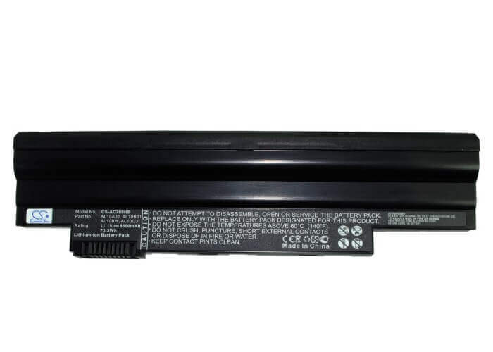 Battery For Acer Aspire One Aod255-a01b/k, Aspire One Aod255- A01b/w, Aspire One Aod255-1134 11.1v, 6600mah - 73.26wh Notebook, Laptop Cameron Sino Technology Limited   