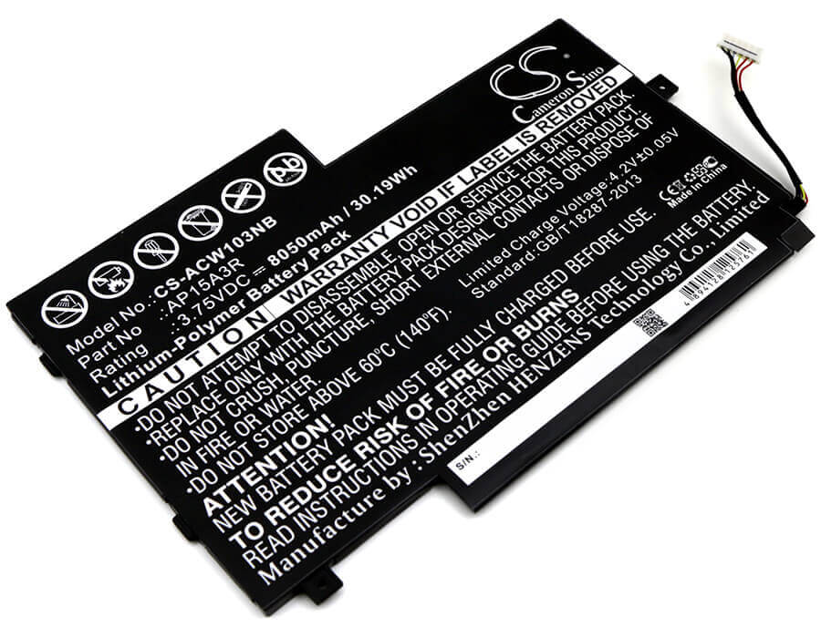 Battery For Acer, Aspire Switch 10e, Sw3-013, Sw3-013-1566 3.75v, 8050mah - 30.19wh Notebook, Laptop Cameron Sino Technology Limited   