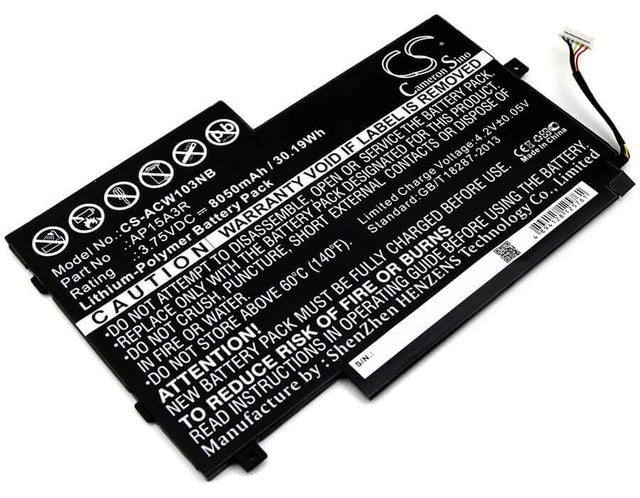 Battery For Acer, Aspire Switch 10e, Sw3-013, Sw3-013-1566 3.75v, 8050mah - 30.19wh Notebook, Laptop Cameron Sino Technology Limited   