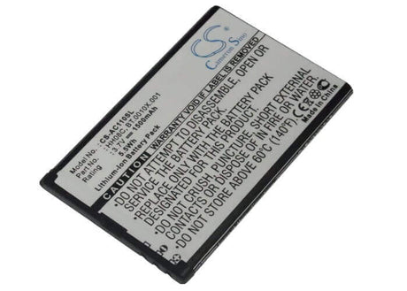 3.7V, Li-ion, 1500mAh, SmartPhone battery fits Acer, Viewsonic, Bt.0010x.001, Betouch E110, 5.55Wh Mobile, SmartPhone Cameron Sino Technology Limited (Smartphone)