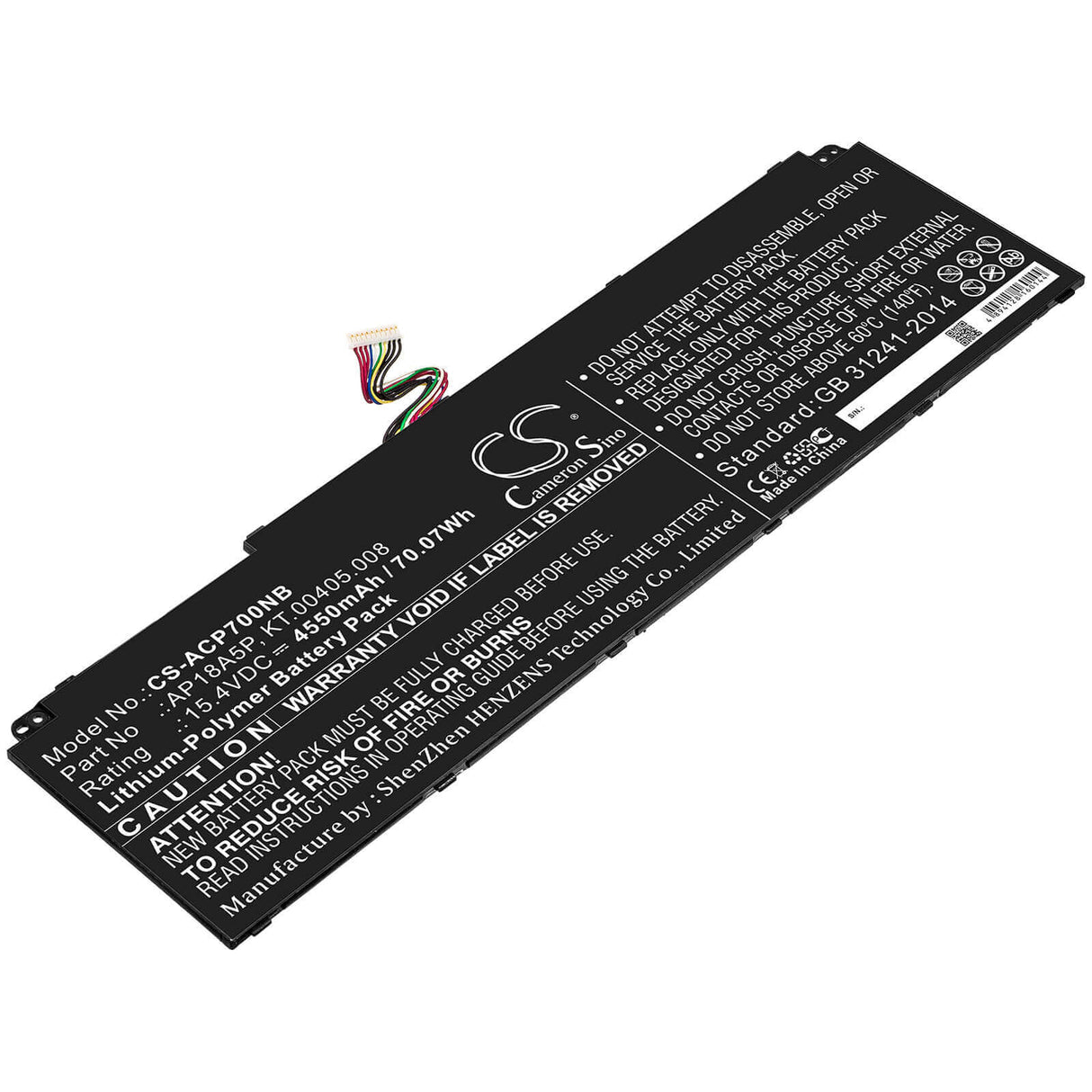 Battery For Acer, Conceptd 9 Cn917-71, Conceptd 9 Cn917-71-90cx 15.4v, 4550mah - 70.07wh Notebook, Laptop Cameron Sino Technology Limited (Suspended)