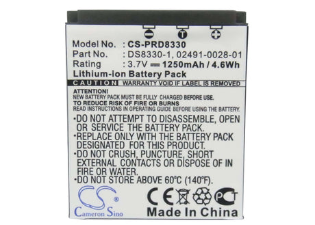 Camera Battery For Acer Cp-8531, Cr-8530 3.7v, 1250mah - 4.63wh Camera Cameron Sino Technology Limited (Camera)