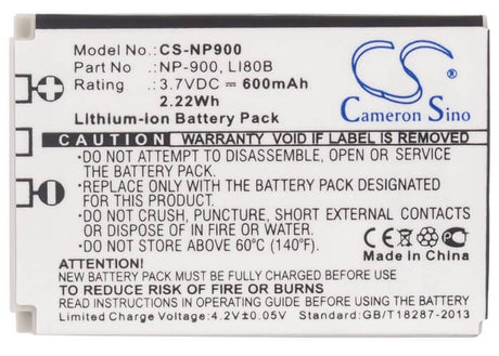 Camera Battery For Acer Cs 6531-n 3.7v, 600mah - 2.22wh Camera Cameron Sino Technology Limited (Camera)