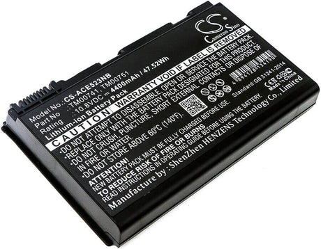 Battery For Acer, Extensa 5120, Extensa 5210, Extensa 5210-300 10.8v, 4400mah - 47.52wh Notebook, Laptop Cameron Sino Technology Limited   
