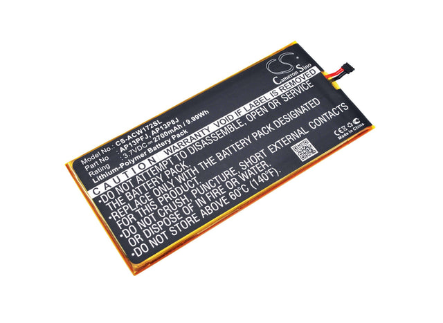 3.7V, Li-Polymer, 2700mAh, Tablet battery fits Acer, Ap13p8j, Iconia B1-720, Iconia B1-720-81111g00nkr, 9.99Wh Tablet Cameron Sino Technology Limited