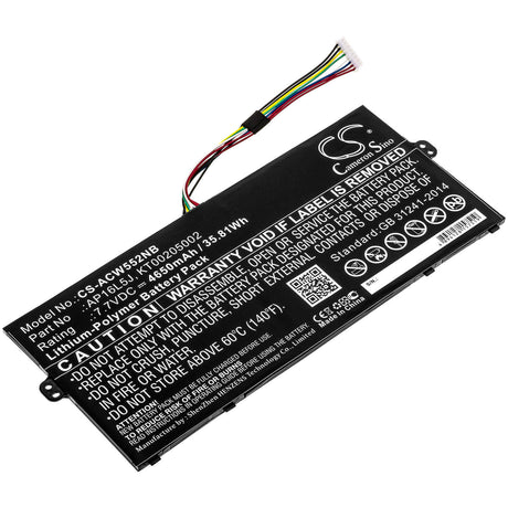 Battery For Acer, Kt.00205.002, Nx.gtmed.008, Nx.gtmef.019 7.7v, 4650mah - 35.81wh Notebook, Laptop Cameron Sino Technology Limited   