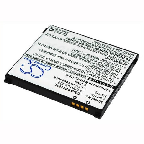 3.7V, Li-ion, 1400mAh, SmartPhone battery fits Acer, 1uf504553-1-t0582, Liquid S110, Neotouch S110, 5.18Wh Mobile, SmartPhone Cameron Sino Technology Limited (Smartphone)