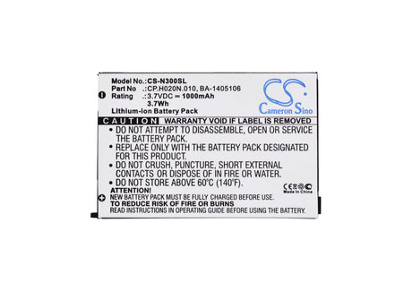3.7V, Li-ion, 1000mAh, PDA battery fits Socketmobile, Ba-1405106, C500, C510, 3.7Wh PDA, Pocket PC Cameron Sino Technology Limited (Suspended)