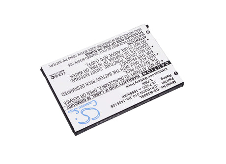 3.7V, Li-ion, 1000mAh, PDA battery fits Socketmobile, Ba-1405106, C500, C510, 3.7Wh PDA, Pocket PC Cameron Sino Technology Limited (Suspended)