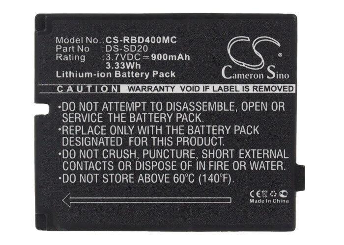 Camera Battery For Aee Sd18, Sd19, Sd20, Sd21, 3.7v, 900mah - 3.33wh Camera Cameron Sino Technology Limited (Suspended)