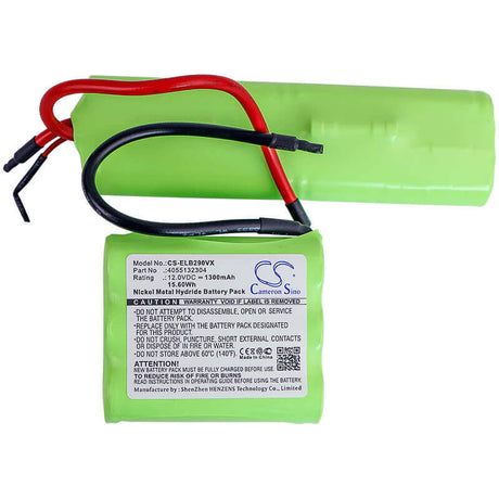 12.0V, Ni-MH, 1300mAh, Vacuum battery fits Electrolux, Aeg, 900165577, 900165579, 900165581, 15.60Wh Vacuum Cameron Sino Technology Limited