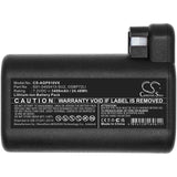 7.2V, Li-ion, 3400mAh, Vacuum battery fits Aeg, Electrolux, 900258195, 900277268, 900277283, 24.48Wh Vacuum Cameron Sino Technology Limited