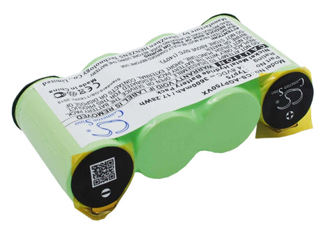4.8V, Ni-MH, 3600mAh, Vacuum battery fits Aeg, Ag64x, Liliput Vacuum Cleaner, 17.28Wh Vacuum Cameron Sino Technology Limited