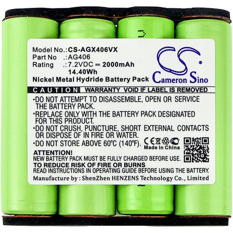 7.2V, Ni-MH, 2000mAh, Vacuum battery fits Electrolux, Aeg, Fm72, Rapido Zb4106, Zb4106wd, 14.40Wh Vacuum Cameron Sino Technology Limited