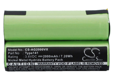 3.6V, Ni-MH, 2000mAh, Vacuum battery fits Black&decker, Electrolux, Fm 36, Junior 2.0, 7.20Wh Vacuum Cameron Sino Technology Limited
