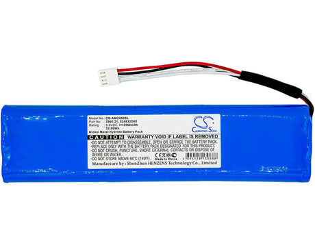 9.6V, Ni-MH, 3500mAh, Equipment battery fits Aemc, Chauvin Arnoux, Megger, 2960.21, 1060, 4630, 33.6Wh Equipment, Survey, Test Cameron Sino Technology Limited