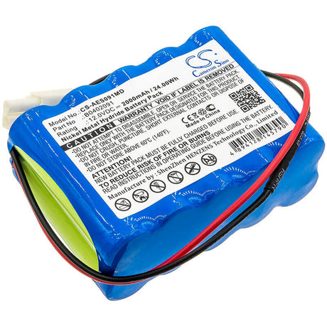 12.0V, Ni-MH, 2000mAh, Medical battery fits Aeonmed, B0402091, Solo, Solo Ventilator, 24.00Wh Medical Cameron Sino Technology Limited (Medical)