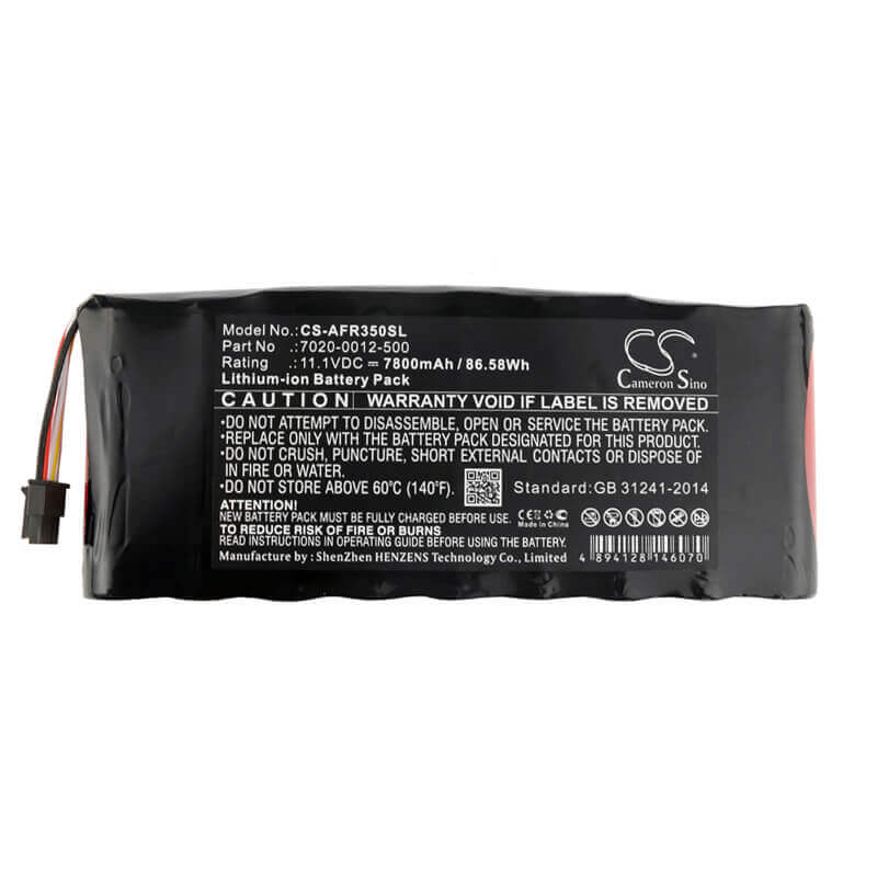 11.1V, Li-ion, 7800mAh, Equipment battery fits Aeroflex, 7020-0012-500, 3500A, Cobham Avcomm 8800s, 86.58Wh Equipment, Survey, Test Cameron Sino Technology Limited