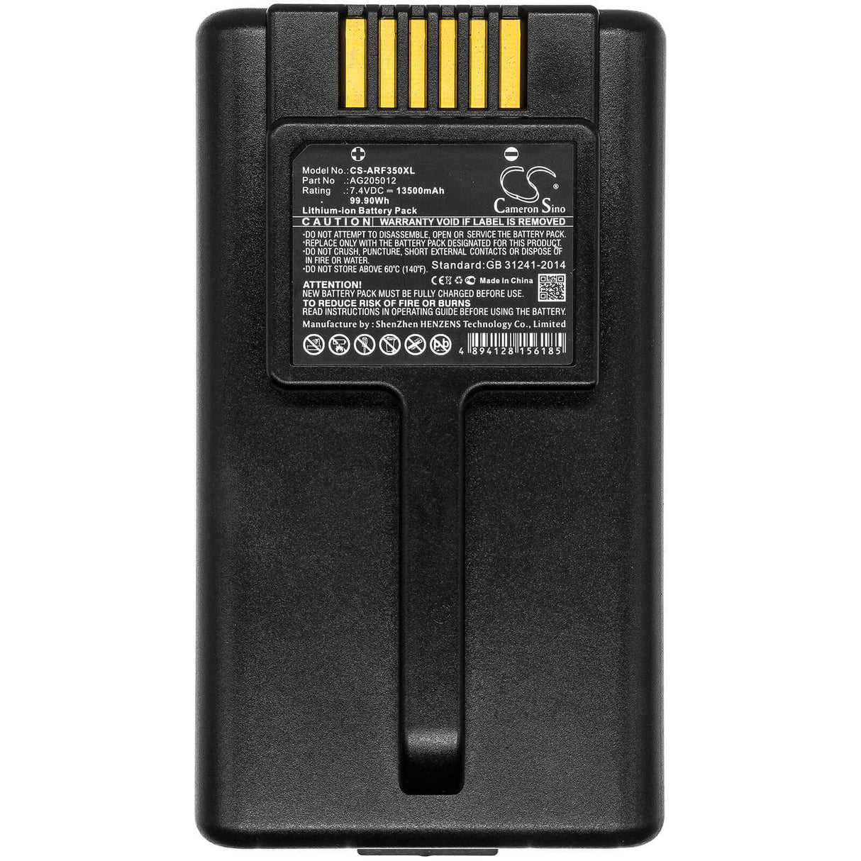 7.4V, Li-ion, 13500mAh, Equipment battery fits Aeroflex, Ag205012, IFR, Marconi, 99.9Wh Equipment, Survey, Test Cameron Sino Technology Limited