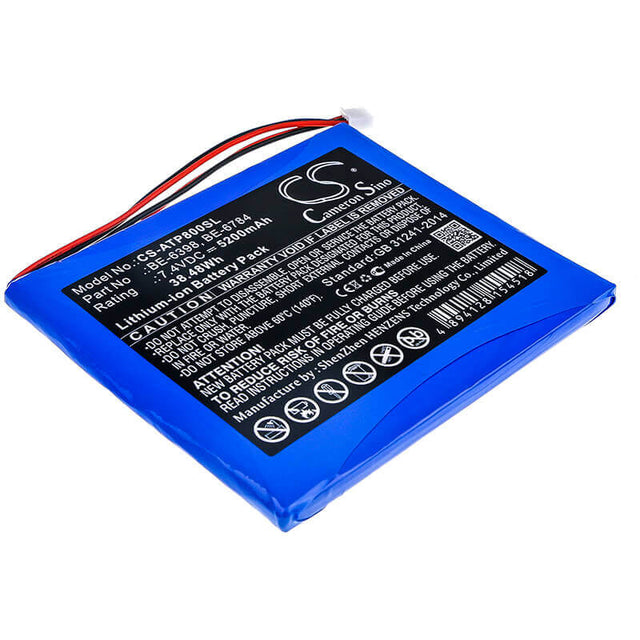 7.4V, Li-ion, 5200mAh, Equipment battery fits Aetep, Be-6398, AT800, At-800, 38.48Wh Equipment, Survey, Test Cameron Sino Technology Limited