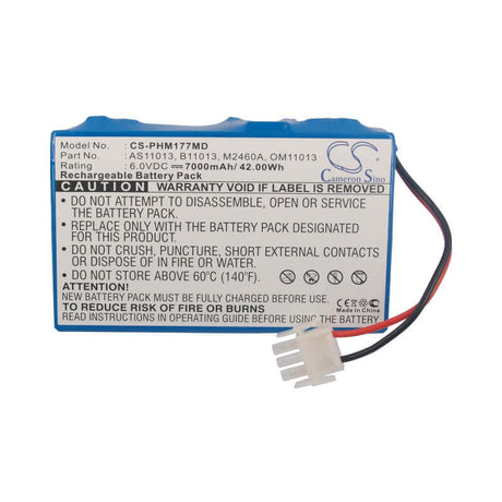 6.0V, Sealed Lead Acid, 7000mAh, Medical battery fits Agilent, Hp, Philips, As11013, 200i Pagewriter, 42.00Wh Medical Cameron Sino Technology Limited (Medical)