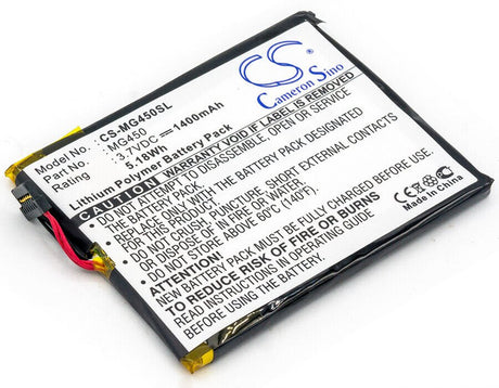 3.7V, Li-Polymer, 1400mAh, GPS battery fits Airboard, Typhoon, 4000, 5.18Wh GPS, Navigator Cameron Sino Technology Limited