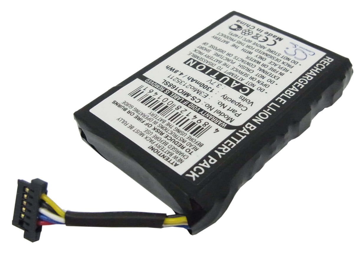 3.7V, Li-ion, 1300mAh, PDA battery fits Typhoon, Airis, Medion, Yakumo, Bluemedia, Navman, Pharos, Mitac, E3mio2135211, N509, T605, 4.81Wh PDA, Pocket PC Cameron Sino Technology Limited