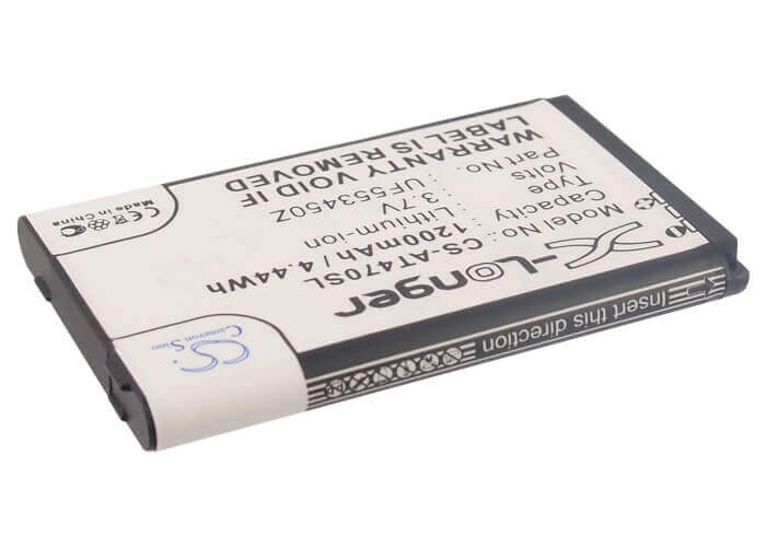 3.7V, Li-ion, 1200mAh, PDA battery fits Airis, Uf553450z, T470, T470e, 4.44Wh PDA, Pocket PC Cameron Sino Technology Limited