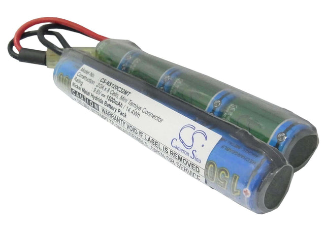 Battery For Airsoft Guns, G36c, M4a1-ris, M4a1, Car15, Mp5a5, Mc51, Fnp90, Augrt,augm, G3a4, G36, Steyr 9.6v, 1500mah - 14.40wh Airsoft Guns Cameron Sino Technology Limited   