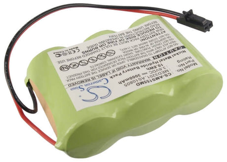 3.6V, Ni-MH, 3000mAh, Medical battery fits Alaris Medicalsystems, Welch-allyn, 2860729, 1550 Med System 3 2860 Infusio, 2860, 10.8Wh Medical Cameron Sino Technology Limited (Medical)