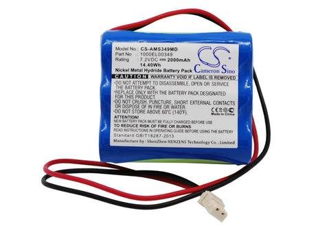 7.2V, Ni-MH, 2000mAh, Medical battery fits Carefusion, Alaris Medicalsystems, 1000el00349, Carefusion, Gw Volumetric Pump, 14.40Wh Medical Cameron Sino Technology Limited (Medical)
