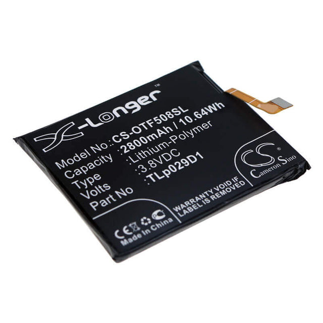 3,8V, Li-Polymère, 2800mAh, batterie de smartphone compatible avec Alcatel, Vodafone, Tlp029d1, 3, 3l, 10,64Wh Mobile, Smartphone Cameron Sino Technology Limited (Smartphone)