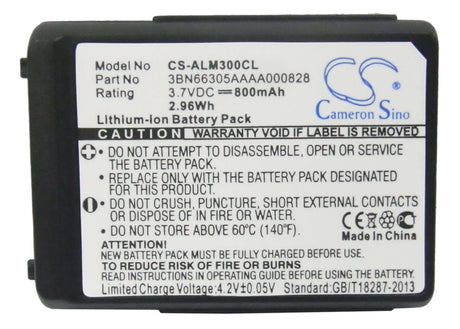 Cordless Phone battery For Alcatel, 300 Dect, Mobile 300 3.7v, 800mah - 2.96wh Cordless Phone Cameron Sino Technology Limited (Cordless Phone)