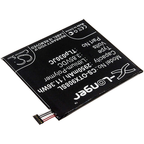 3.85V, Li-Polymer, 2950mAh, SmartPhone battery fits Alcatel, Cac3000034cc, 3c, 3c Dual Sim, 11.36Wh Mobile, SmartPhone Cameron Sino Technology Limited (Smartphone)