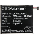 3,85V, Li-Polymer, 2950mAh, batterie pour smartphone compatible avec Alcatel, Cac3000034cc, 3c, 3c Dual Sim, 11,36Wh Mobile, SmartPhone Cameron Sino Technology Limited (Smartphone)