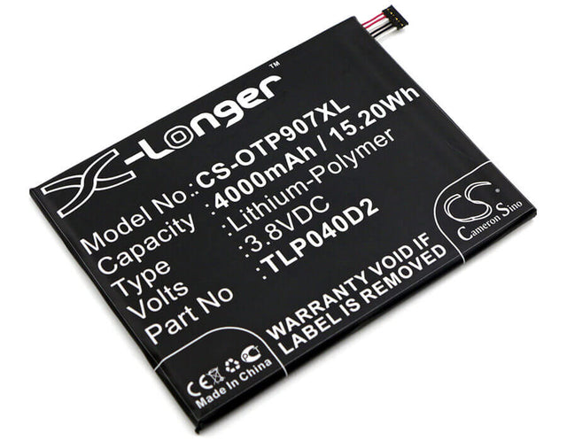 3,8V, Li-Polymer, 4000mAh, batterie de smartphone compatible avec Alcatel, Tlp040d2, 9007t, One Touch Pixi 3 7, 15,2Wh Mobile, Smartphone Cameron Sino Technology Limited (Smartphone)