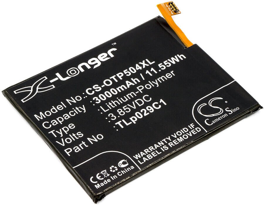 3.85V, Li-Polymer, 3000mAh, SmartPhone battery fits T-mobile, Lively, Metropcs, Greatcall, Alcatel, Tlp029c1, 5049s, 5049w, 11.55Wh Mobile, SmartPhone Cameron Sino Technology Limited (Smartphone)