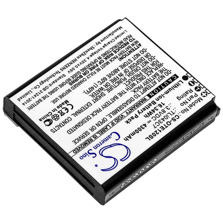 3.8V, Li-ion, 4300mAh, Hotspot battery fits Alcatel, Tli043c7, Ee120, 16.34Wh Hotspot Cameron Sino Technology Limited