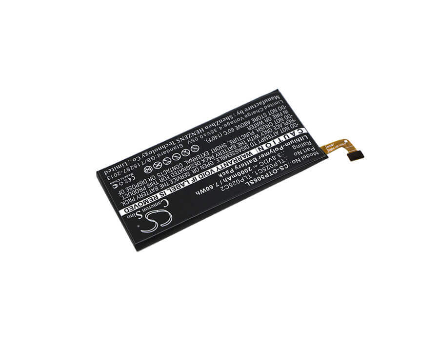 3,8V, Li-Polymer, 2000mAh, batterie de smartphone compatible avec Alcatel, Tlp025c1, One Touch Allure, One Touch Fierce 4, 7,6Wh Mobile, Smartphone Cameron Sino Technology Limited (Smartphone)