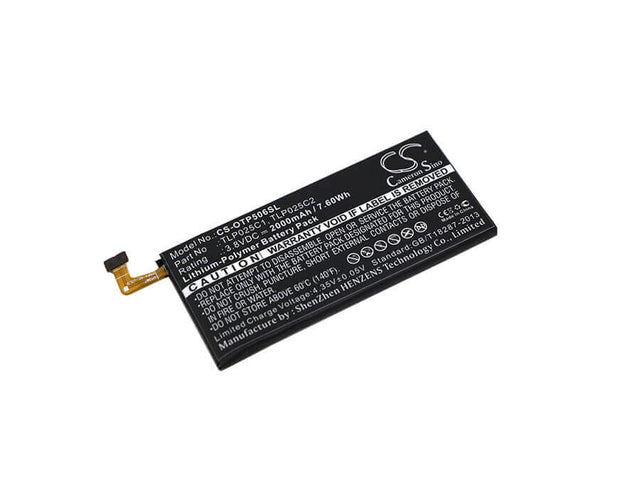 3,8V, Li-Polymer, 2000mAh, batterie de smartphone compatible avec Alcatel, Tlp025c1, One Touch Allure, One Touch Fierce 4, 7,6Wh Mobile, Smartphone Cameron Sino Technology Limited (Smartphone)