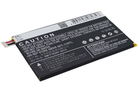 3.8V, Li-Polymer, 3400mAh, SmartPhone battery fits Srf, Alcatel, Tcl, Tlp034b1, A995l, Hero N3, 12.92Wh Mobile, SmartPhone Cameron Sino Technology Limited (Smartphone)