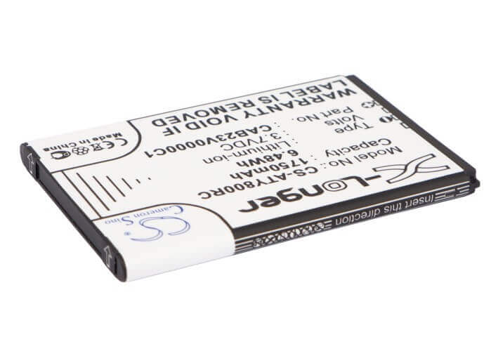 3.7V, Li-ion, 1750mAh, Hotspot battery fits Alcatel, Cab23v0000c1, One Touch Link Y580, One Touch Link Y800, 6.48Wh Hotspot Cameron Sino Technology Limited