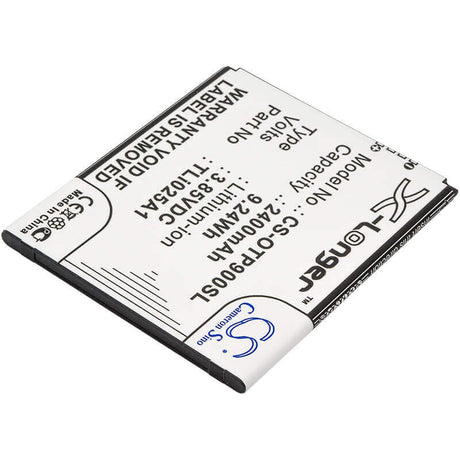 3.85V, Li-ion, 2400mAh, SmartPhone battery fits Alcatel, Tli025a1, One Touch Pixi 4 6", One Touch Pixi 4 6.0 Lte, 9.24Wh Mobile, SmartPhone Cameron Sino Technology Limited (Smartphone)